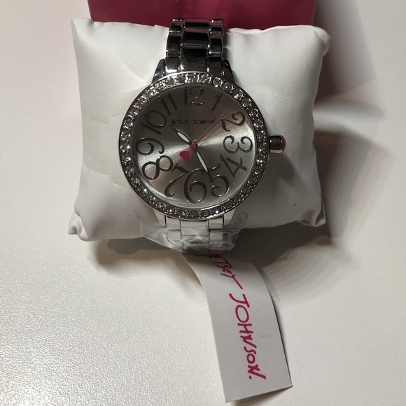 Betsey Johnson Silver Watch - Picture 1 of 3